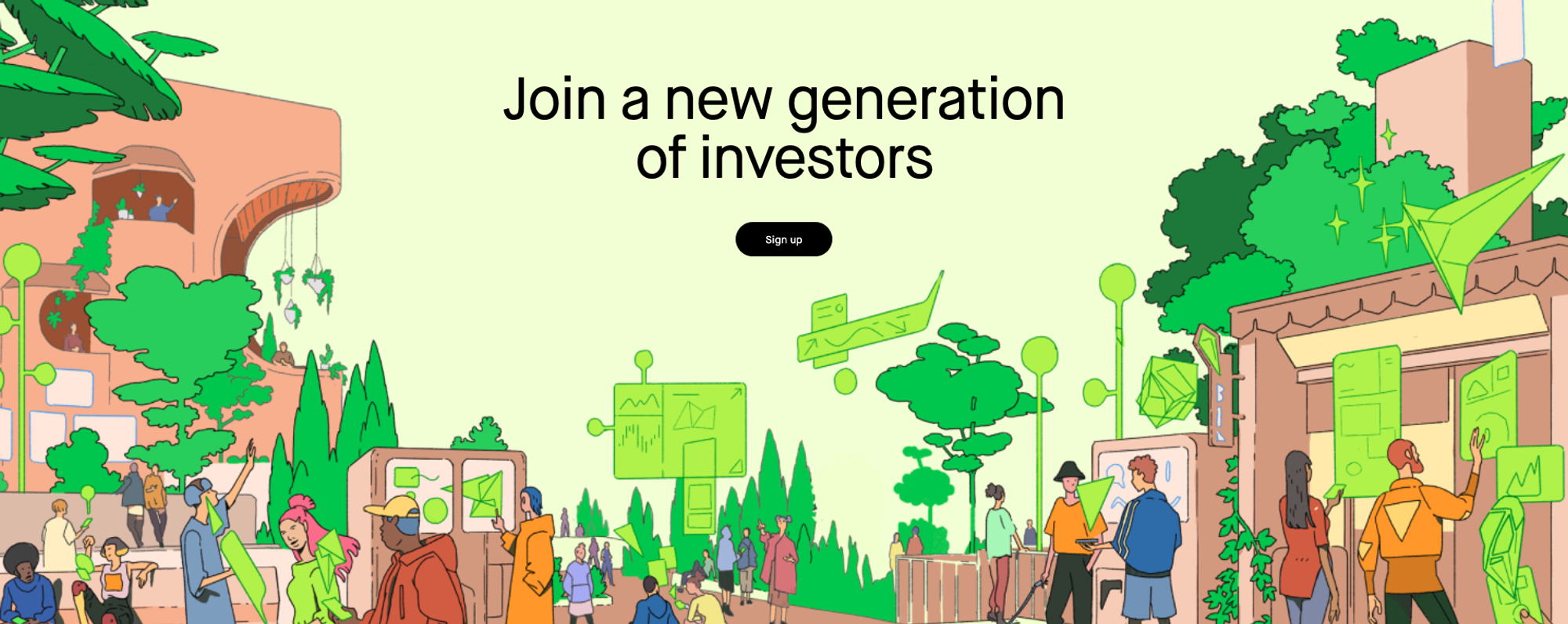 Robin Hood website CTA