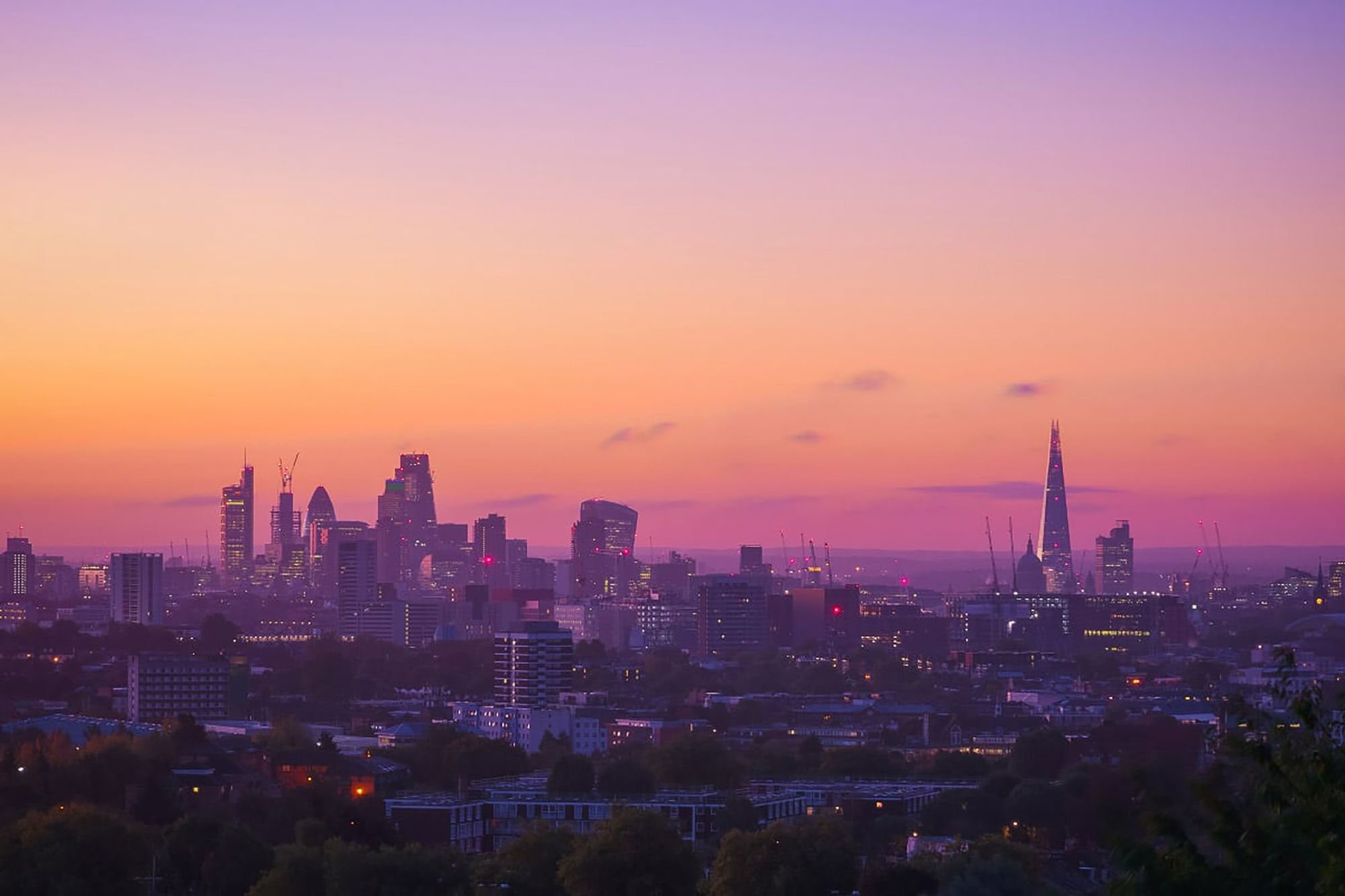 London sunrise