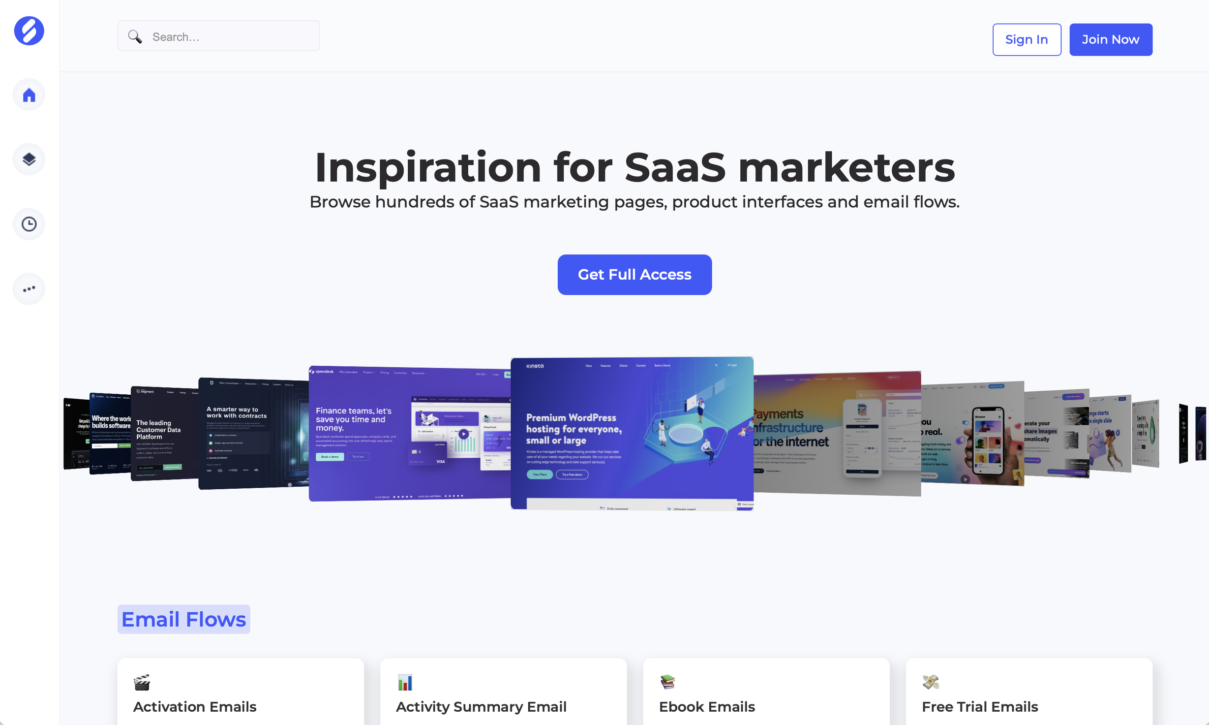 SaaS Frame Inspiration and Reference Library