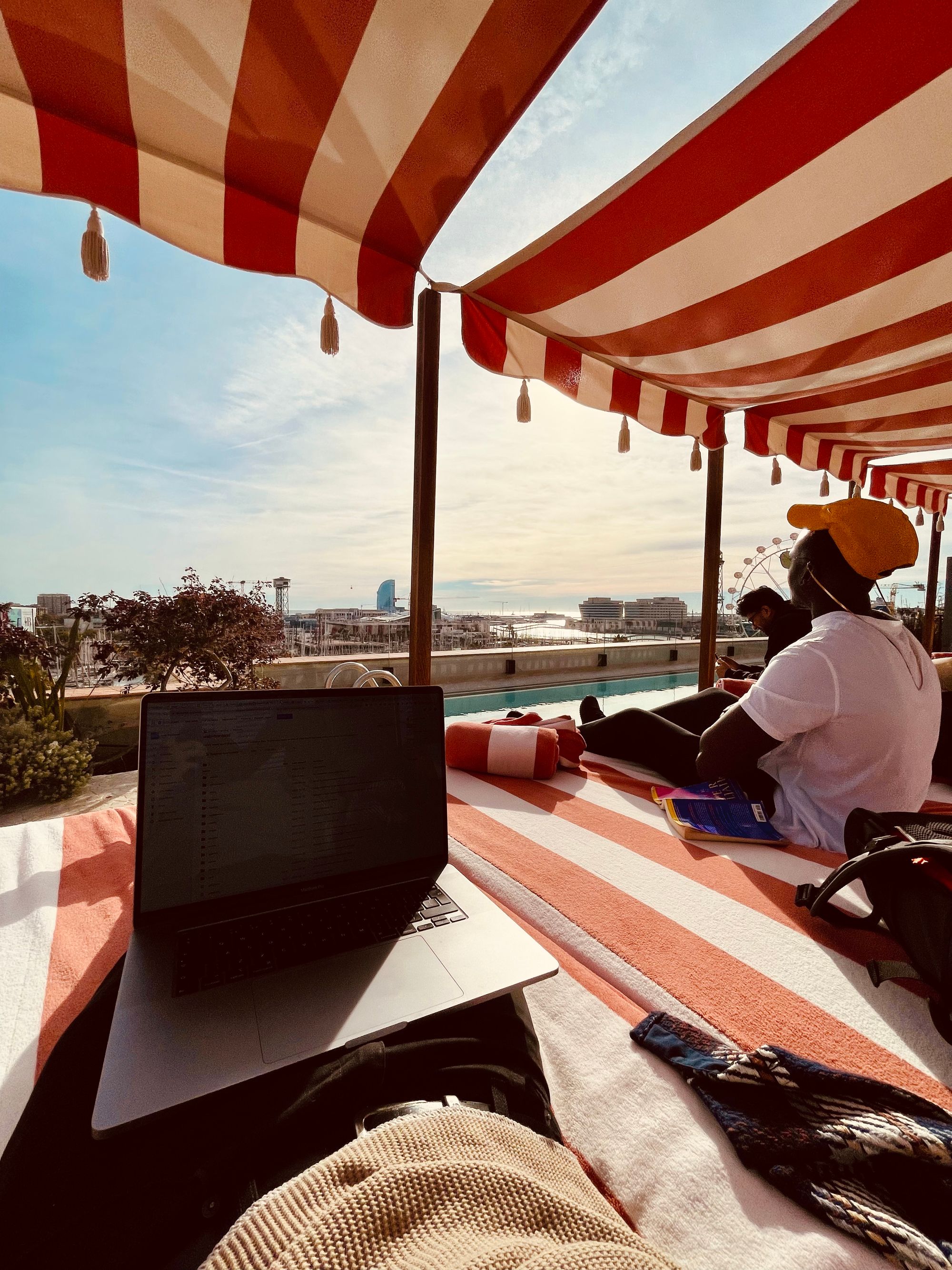Remote working, Soho House, Barcelona, 2023