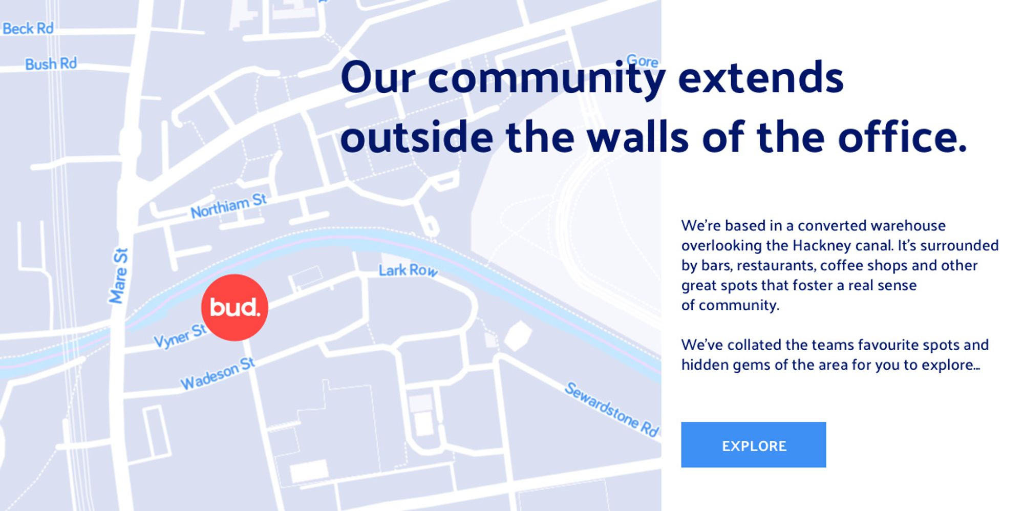 Bud community map designed  by Function & Form