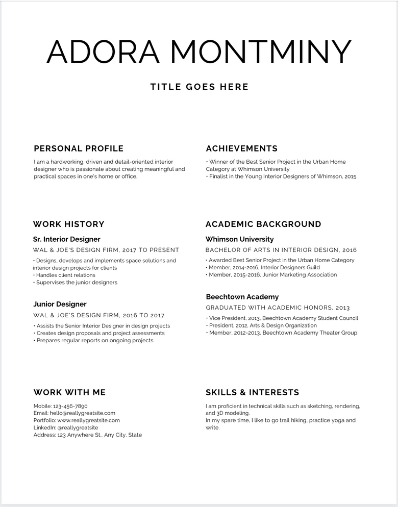 canva resume templates for software engineer