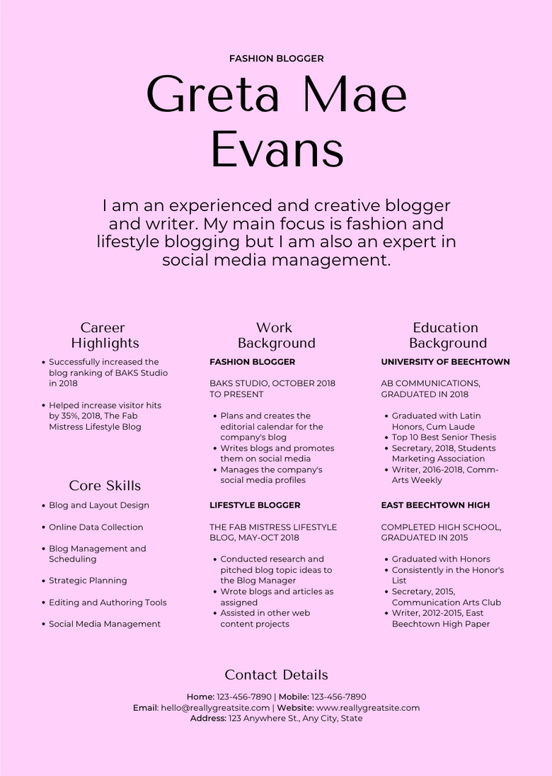 canva resume templates for software engineer