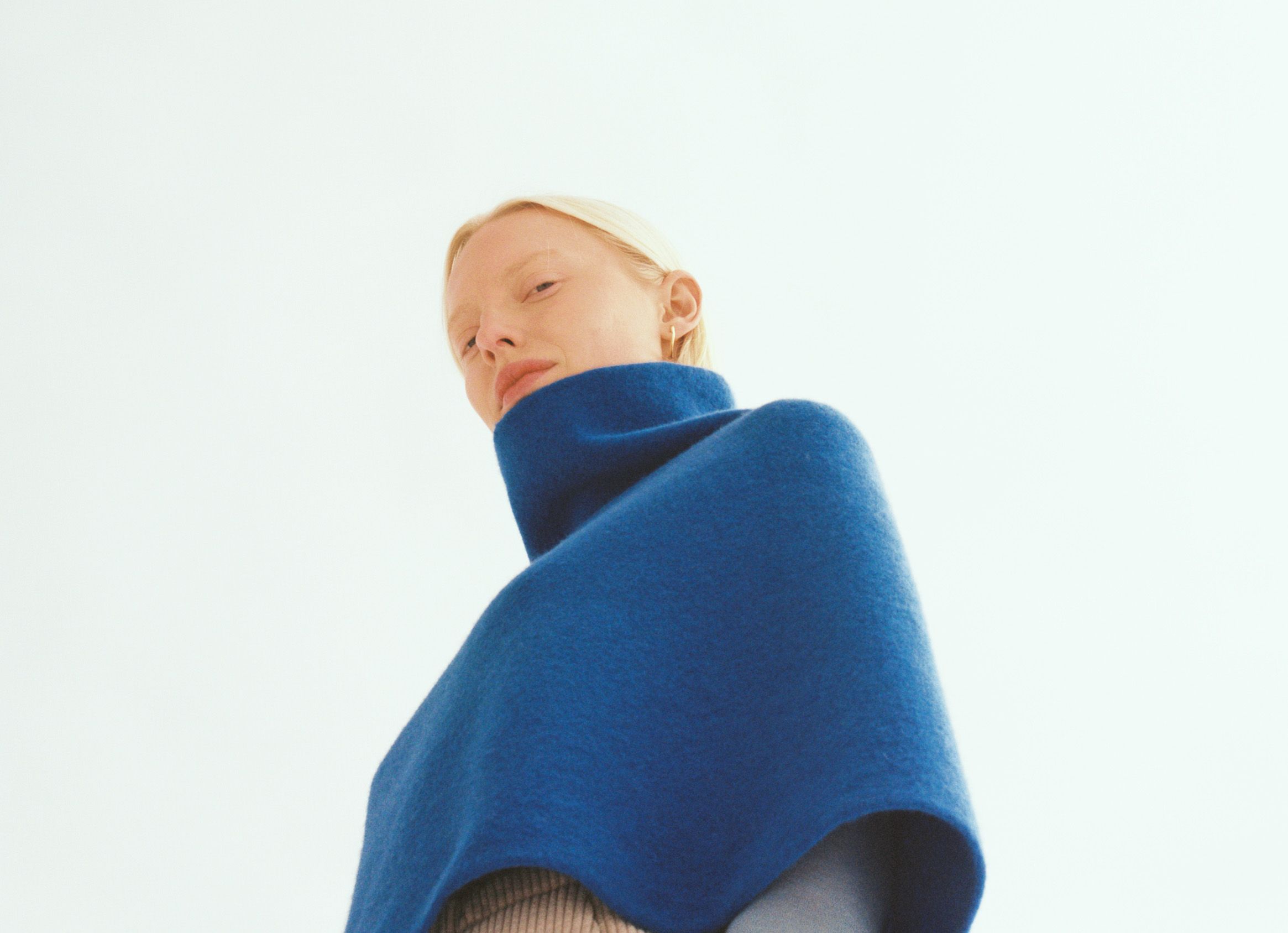 Cecilie Telle | ハイネックポンチョ 4colors