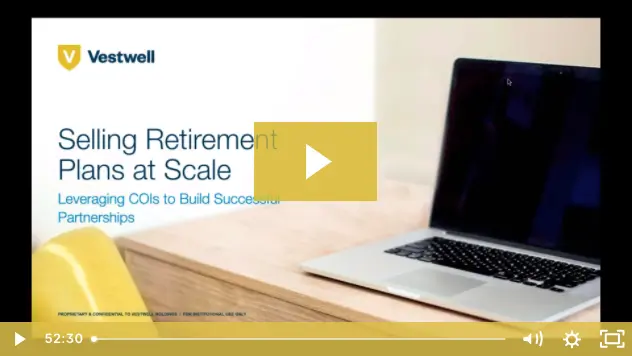 selling retirement plans at scale video cover screen