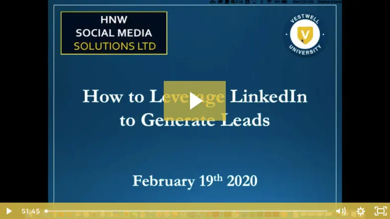 how to leverage linkedin to generate leads video