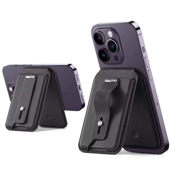 Leather Magnetic Phone Wallet with Stand - Low MOQ Custom Logo | Supplier