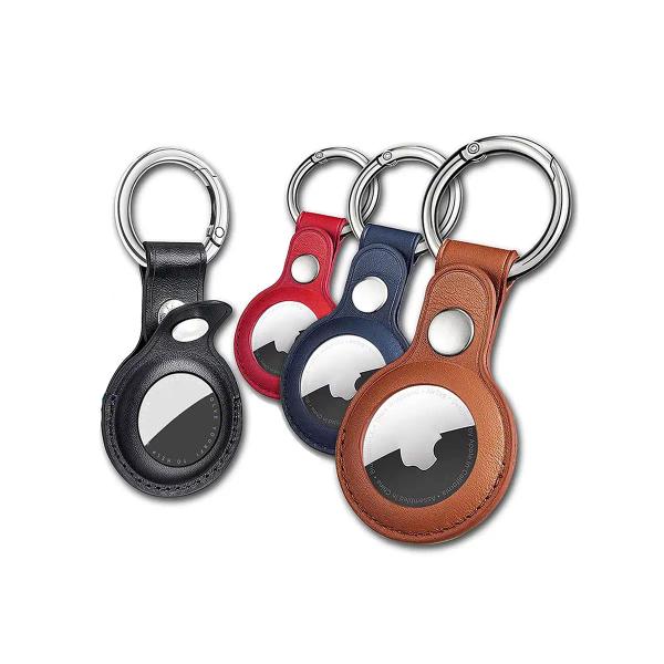 Vegan Leather AirTag Keychain Holder for Hotel Sets | Custom Logo | OEM