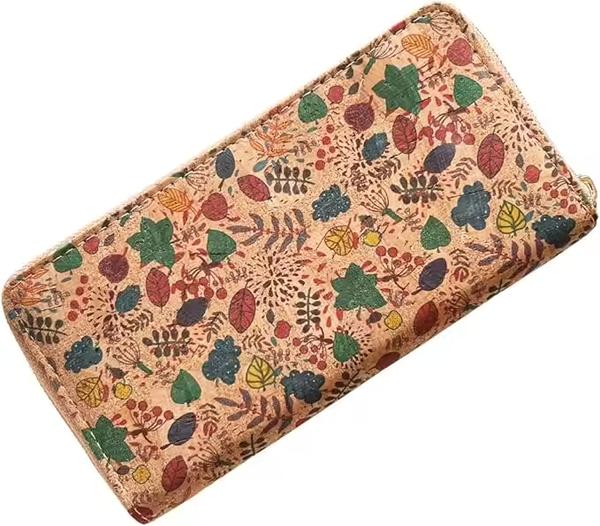 Vegan Cork Long Wallet RFID Blocking Wholesale Manufacturer