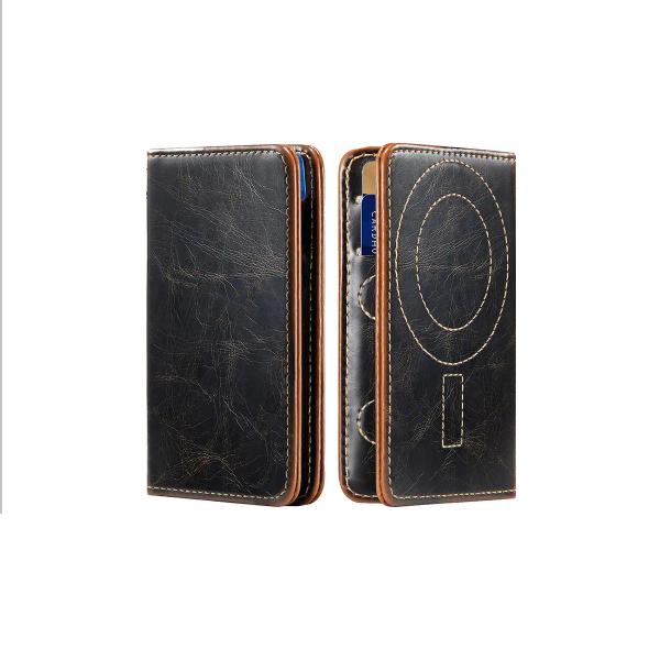 Genuine Leather MagSafe Wallet with RFID Blocking for Tech Gifts | ODM Factory