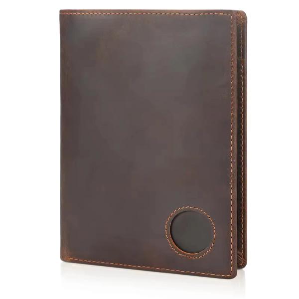 Vintage Leather Passport Holder with Card Slots | Custom Embossing | OEM