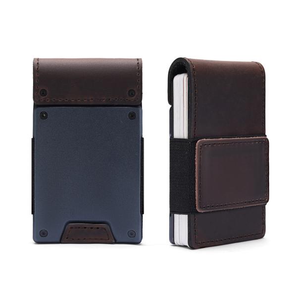 Crazy Horse Leather Bifold Wallet Pull-out Card Holder OEM Supplier