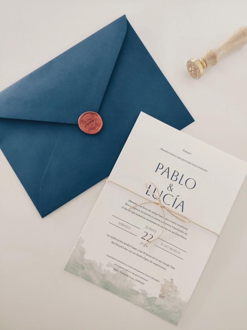 Imagen del post Descubre la invitación temática 'One Piece' para tu boda
