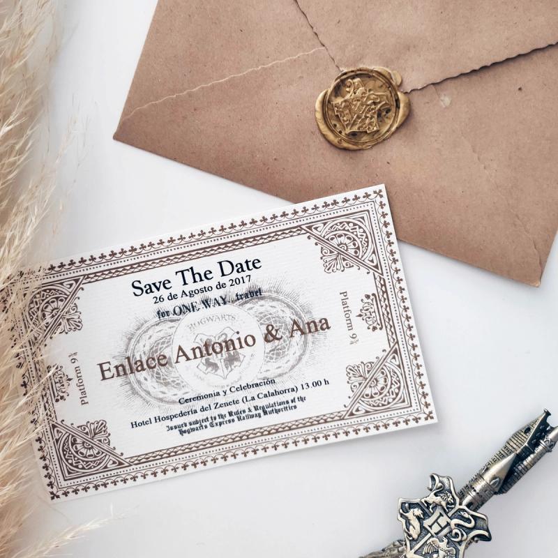 Imagen del post Invitaciones de Boda al estilo Harry Potter