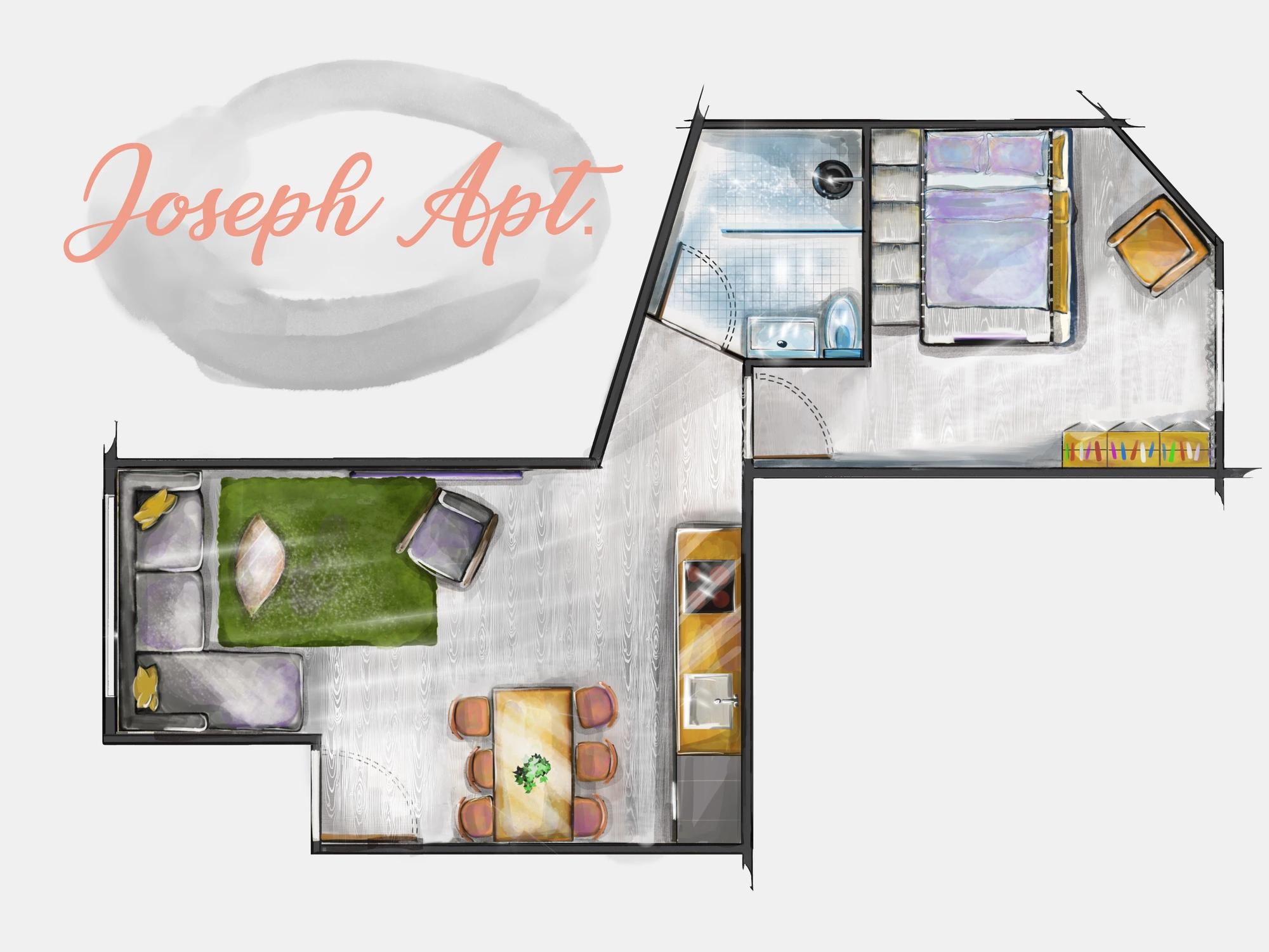 Grundriss Apartment Joseph