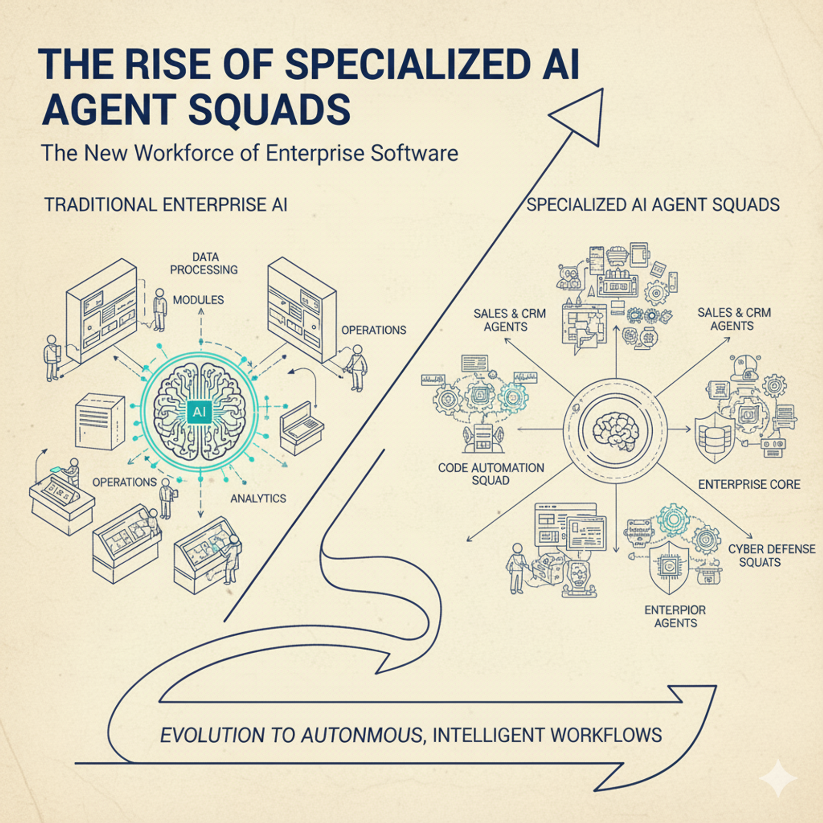 The Rise of Specialized AI Agent Squads: The New Workforce of Enterprise Software