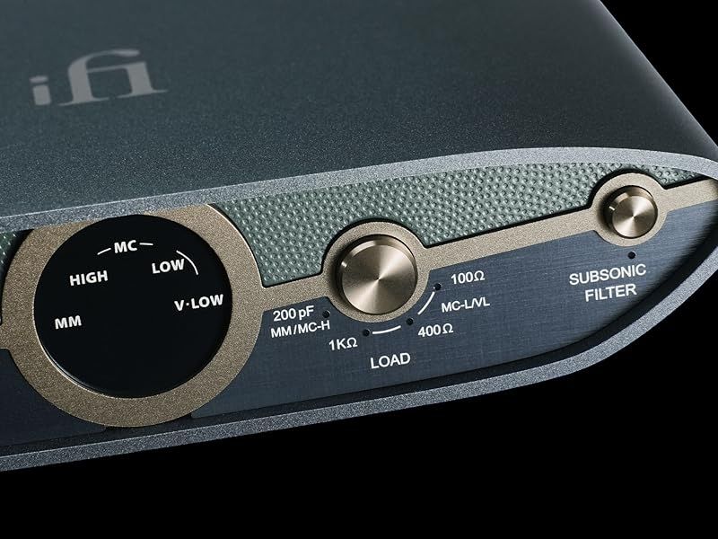 Phono preamp connected to turntable