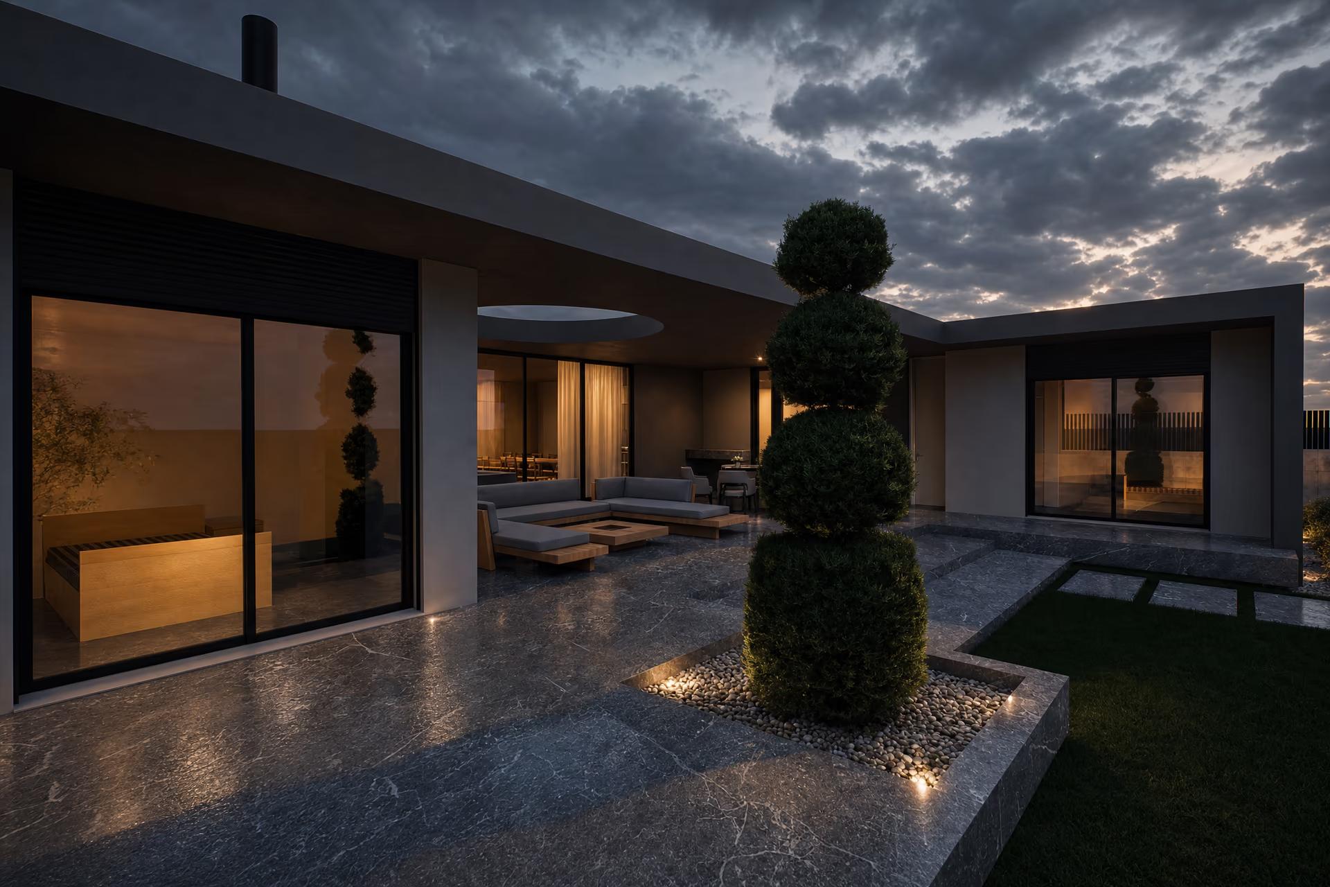U Shaped Villa