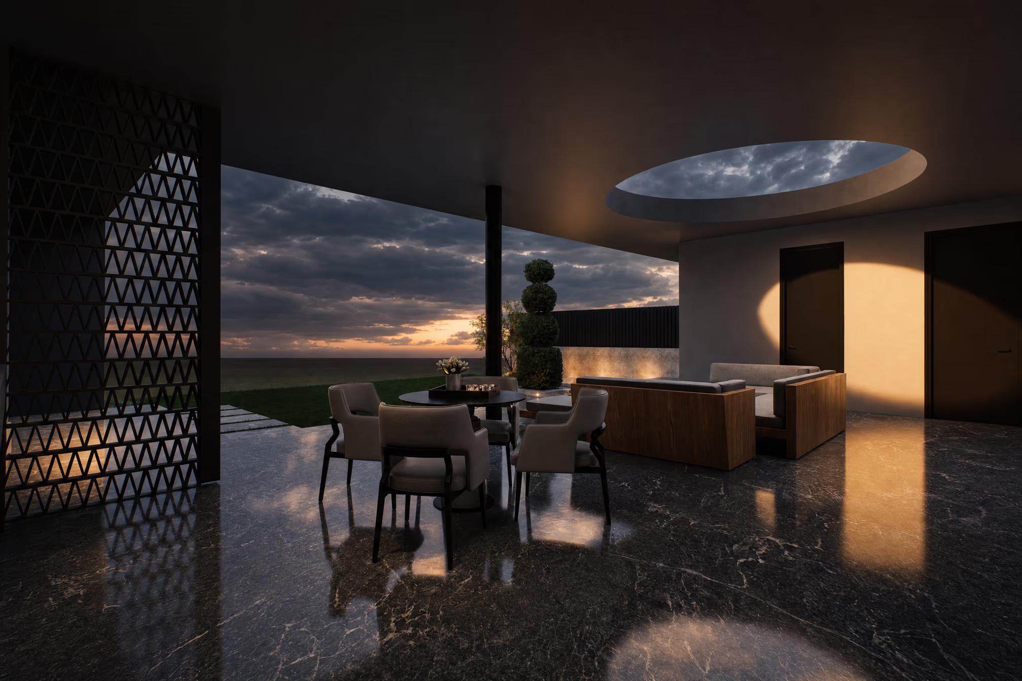 U Shaped Villa