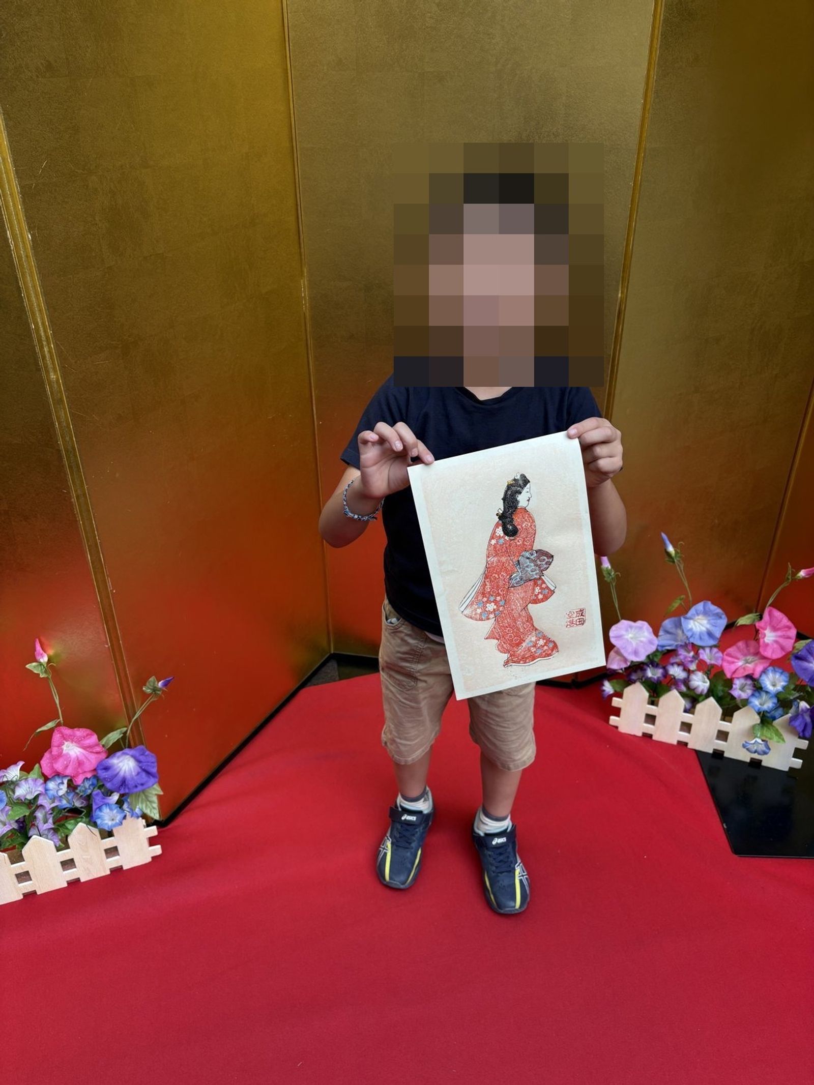 成田で版画体験
