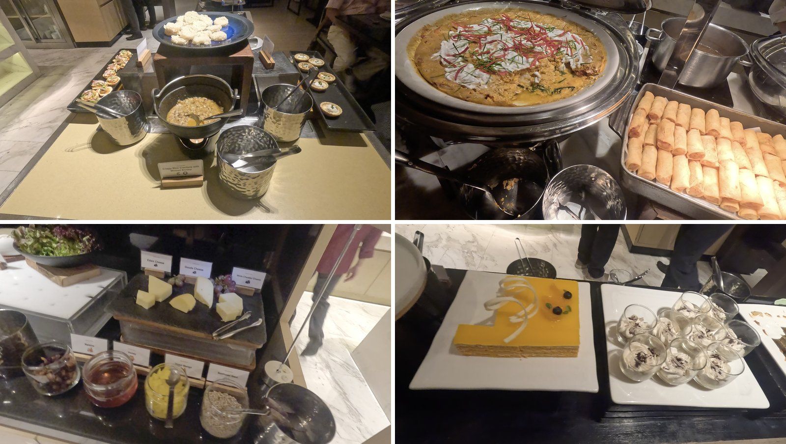 カクテルタイムのラウンジの料理