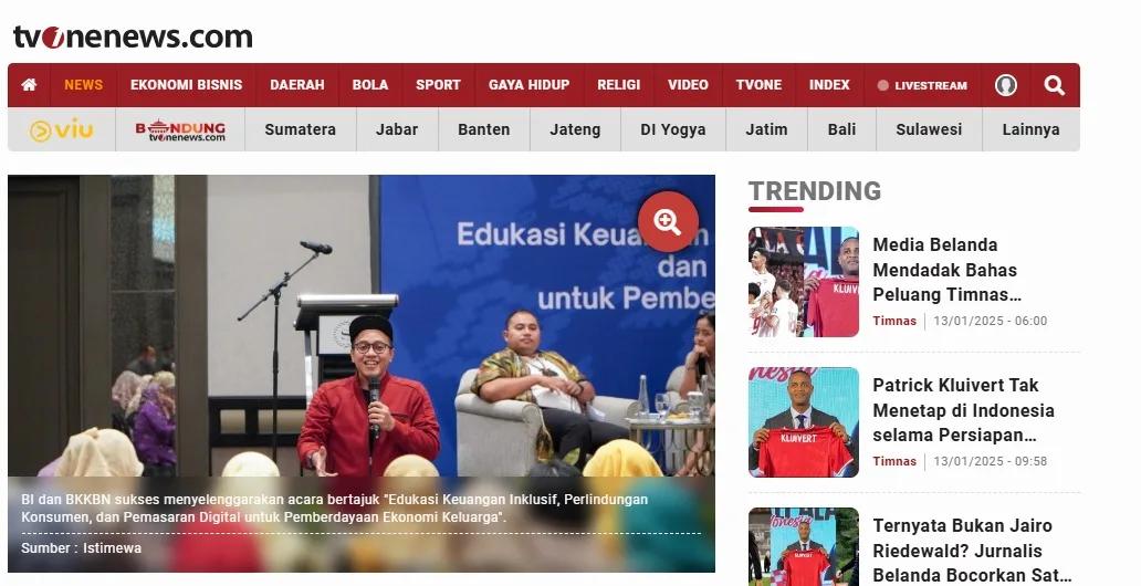 Bank Indonesia Kolaborasi dengan BKKBN dan Yoso Lukito Beri Edukasi Keuangan Inklusif ke Masyarakat