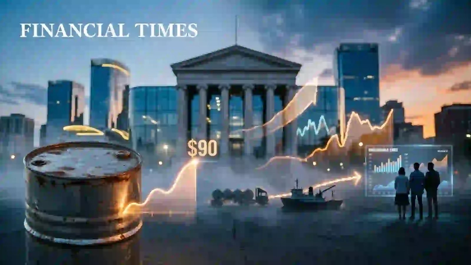 Is $90 Oil Bringing Inflation Back? Illustration for Macro Echoes covering Is $90 Oil Bringing Inflation Back?