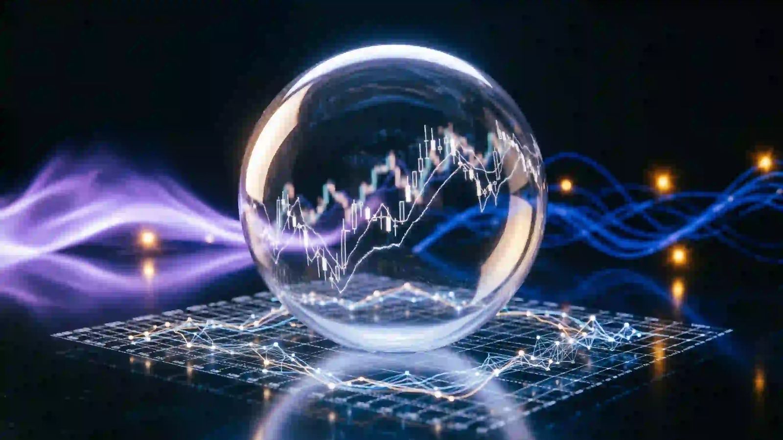 The Everything Bubble: 2026 Liquidity Trap Abstract financial visualization representing a global liquidity trap and market bubble in a sleek dark institutional aesthetic.