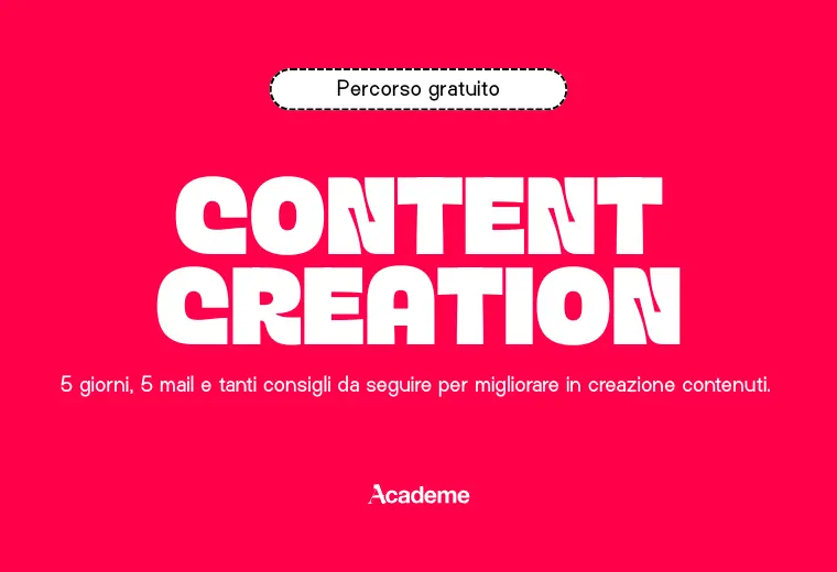 Percorso Gratuito Content Creation