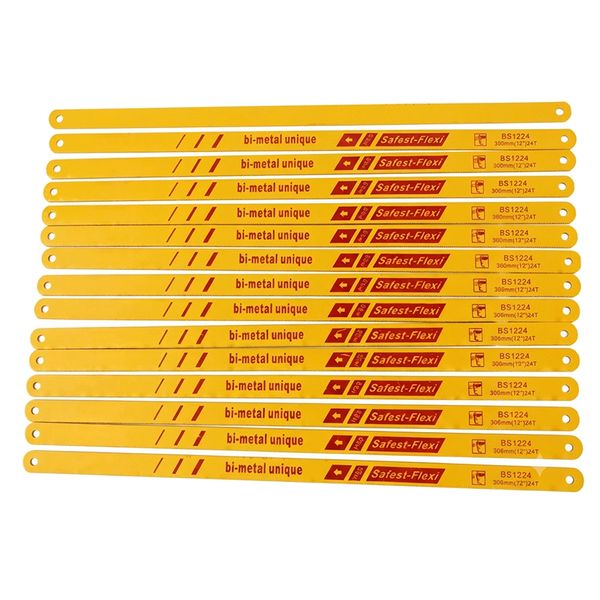 Bi-metal hacksaw blades set 12 inch 24TPI 14 pieces