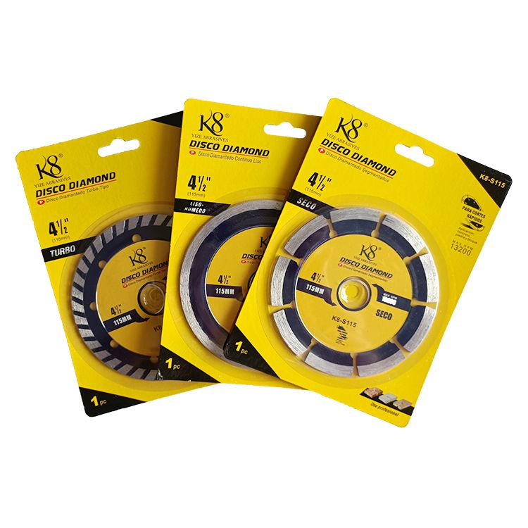 4.5" (115mm) Professional Diamond Saw Blade – Turbo, Segmented & Continuous Rim Discs for Tile, Stone, and Masonry