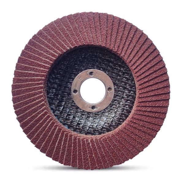 Kingcattle GXK51-B 4 inch 100x22mm red brown aluminum oxide flap disc for carbon steel grinding