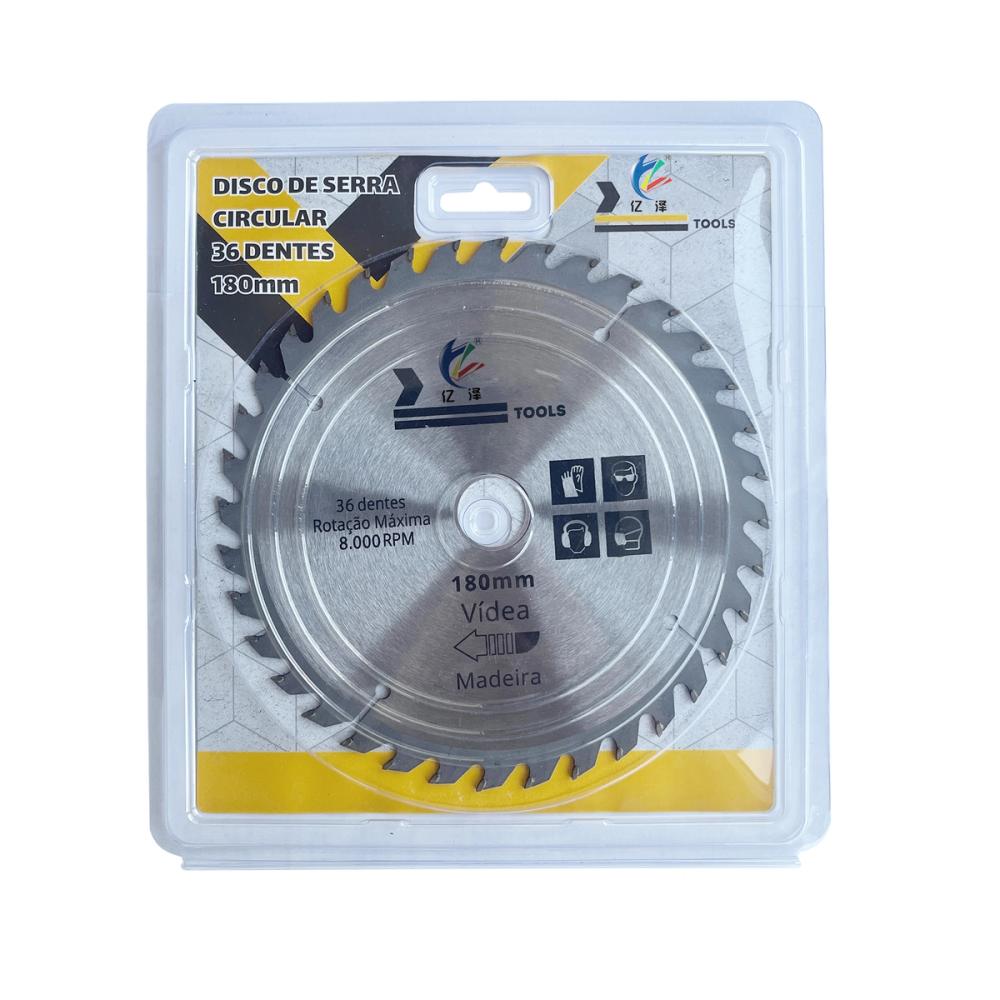 180mm 36T TCT circular saw blade for fine wood cutting
