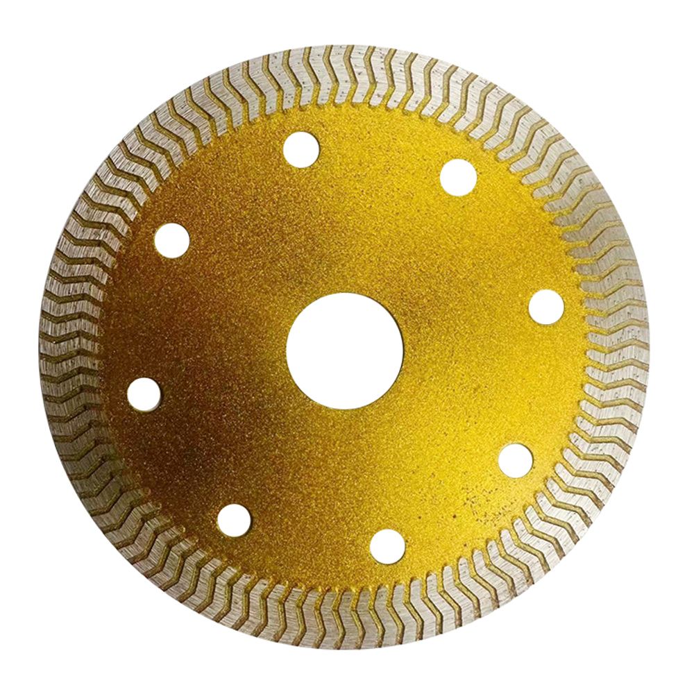 105mm Hot Pressed Diamond Tile Cutting Blade Series in Gold Wave pattern for fast tiling