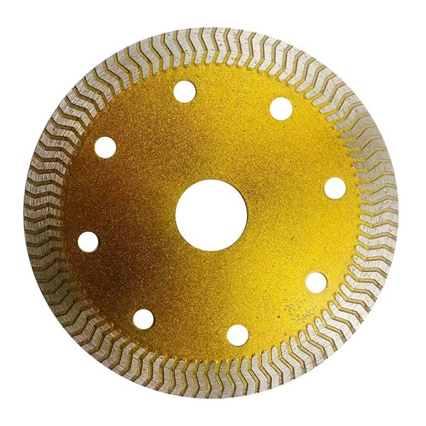 105mm Hot Pressed Diamond Tile Cutting Blade Series in Gold Wave pattern for fast tiling
