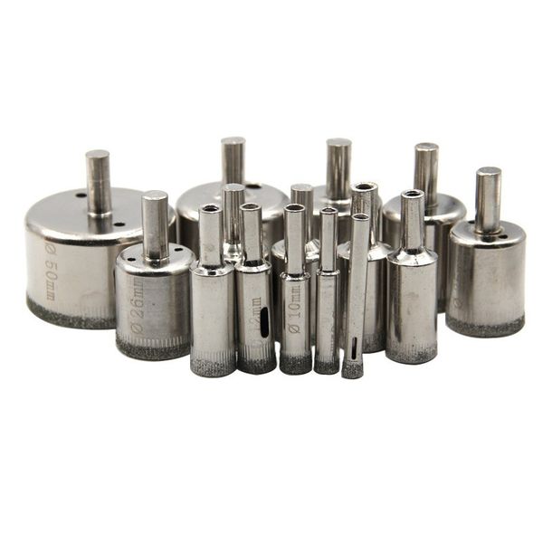 Diamond drill bit set multi-purpose hole saw kit for tile and glass