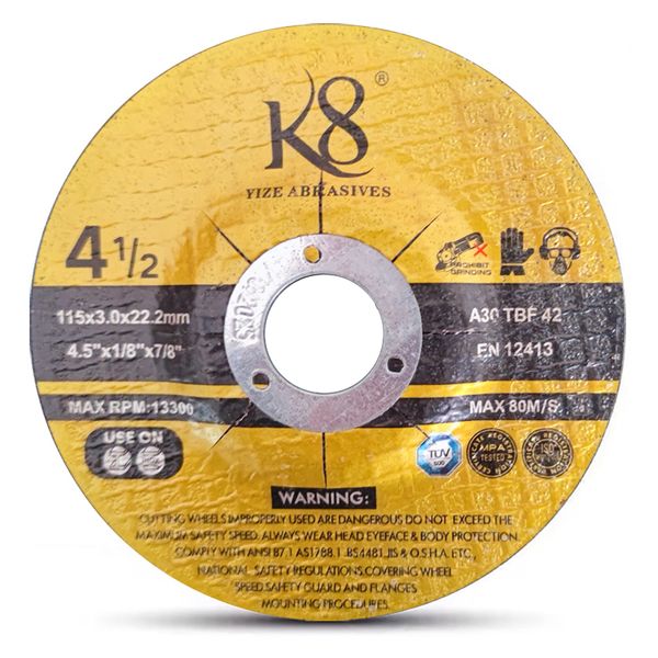 115x3.0x22.2mm T42 resin grinding wheel for metal cutting and grinding