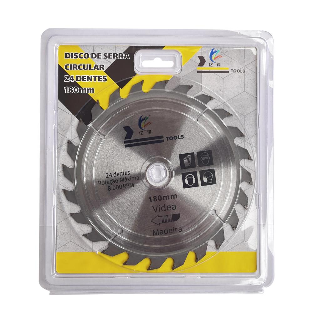 180mm 24T TCT circular saw blade for professional wood cutting