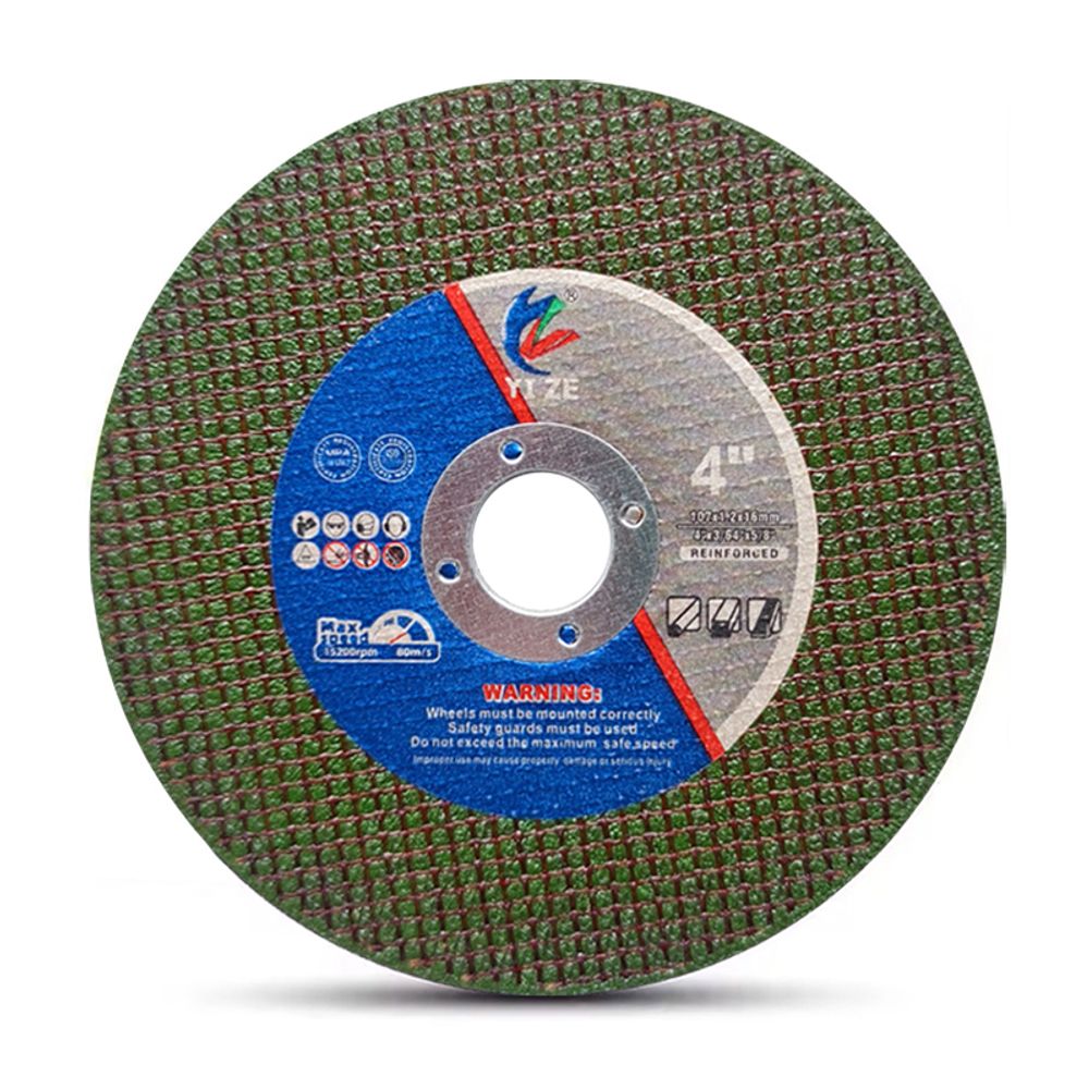 4 inch 107x1.0x16 green double mesh cutting wheel
