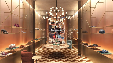 Boutique Santoni in Galleria Vittorio Emanuele