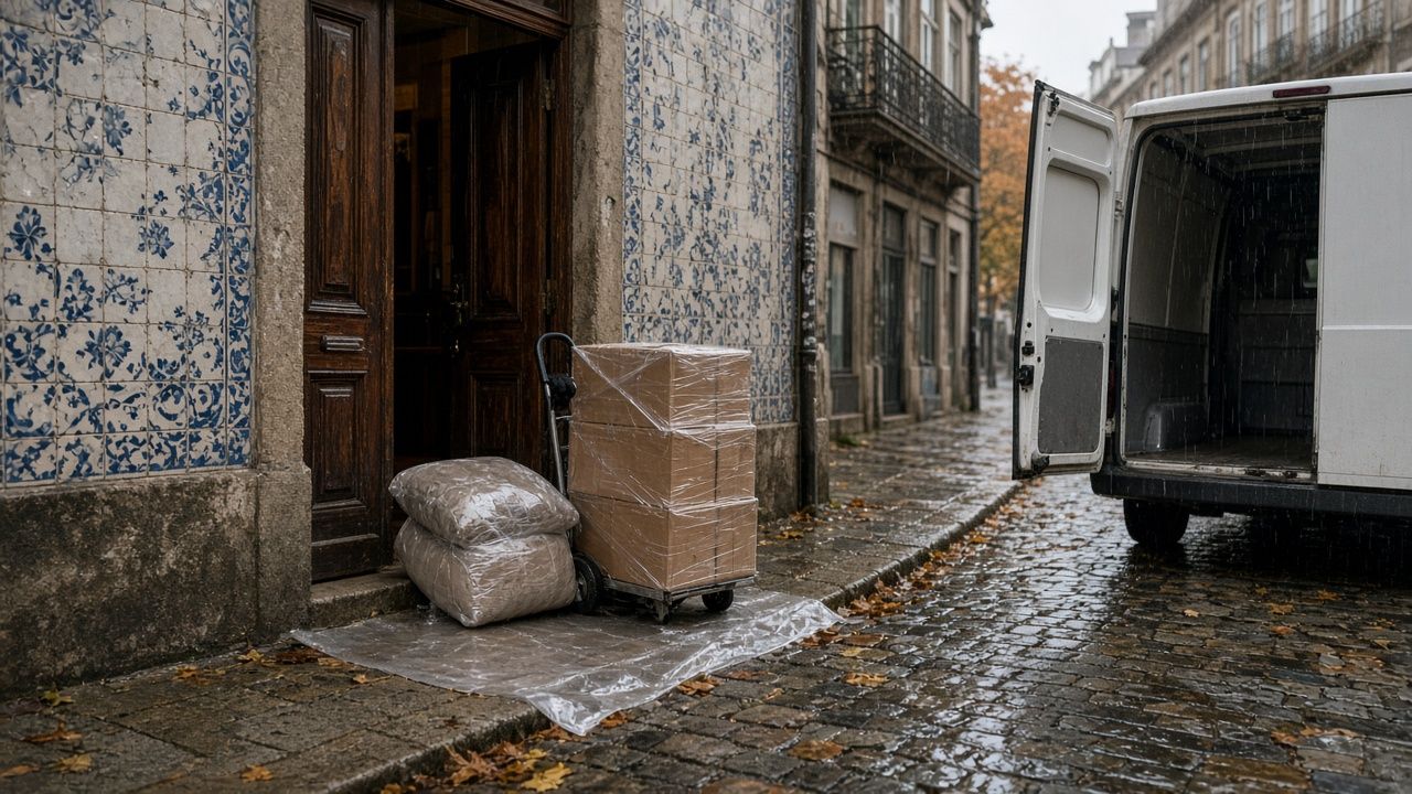 Mudança em dia de chuva no Porto e em Gaia: como proteger as suas coisas