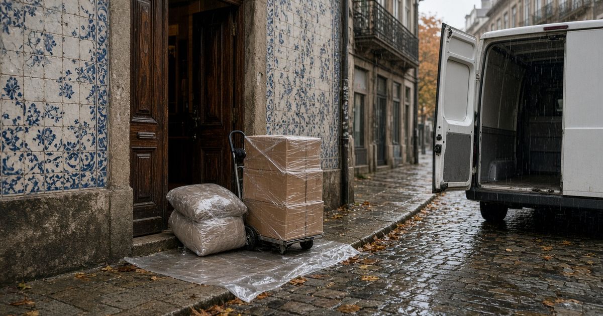 Mudança em dia de chuva no Porto e em Gaia: como proteger as suas coisas