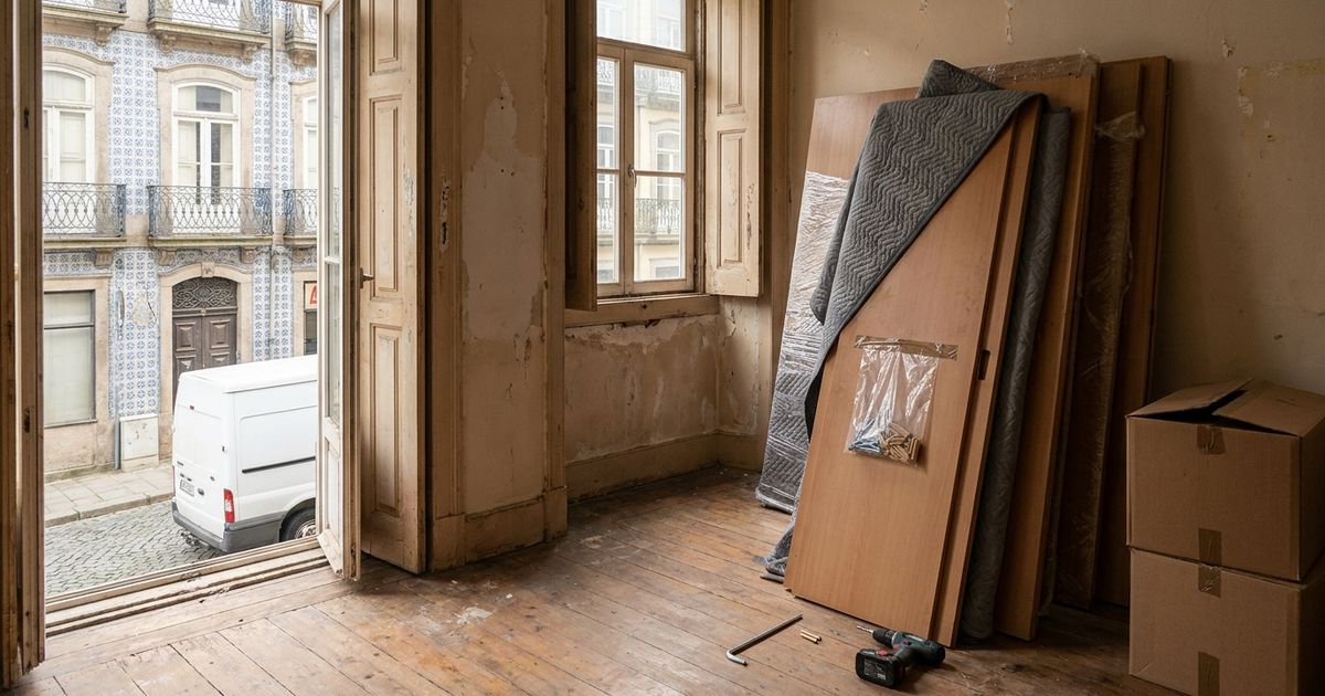 Como desmontar e preparar móveis para a mudança no Porto e em Gaia