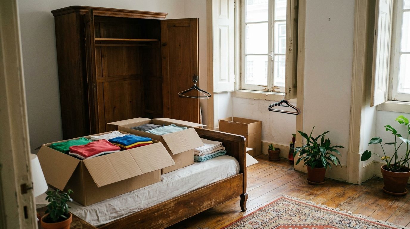 Como embalar roupa e armários numa mudança no Porto e em Gaia