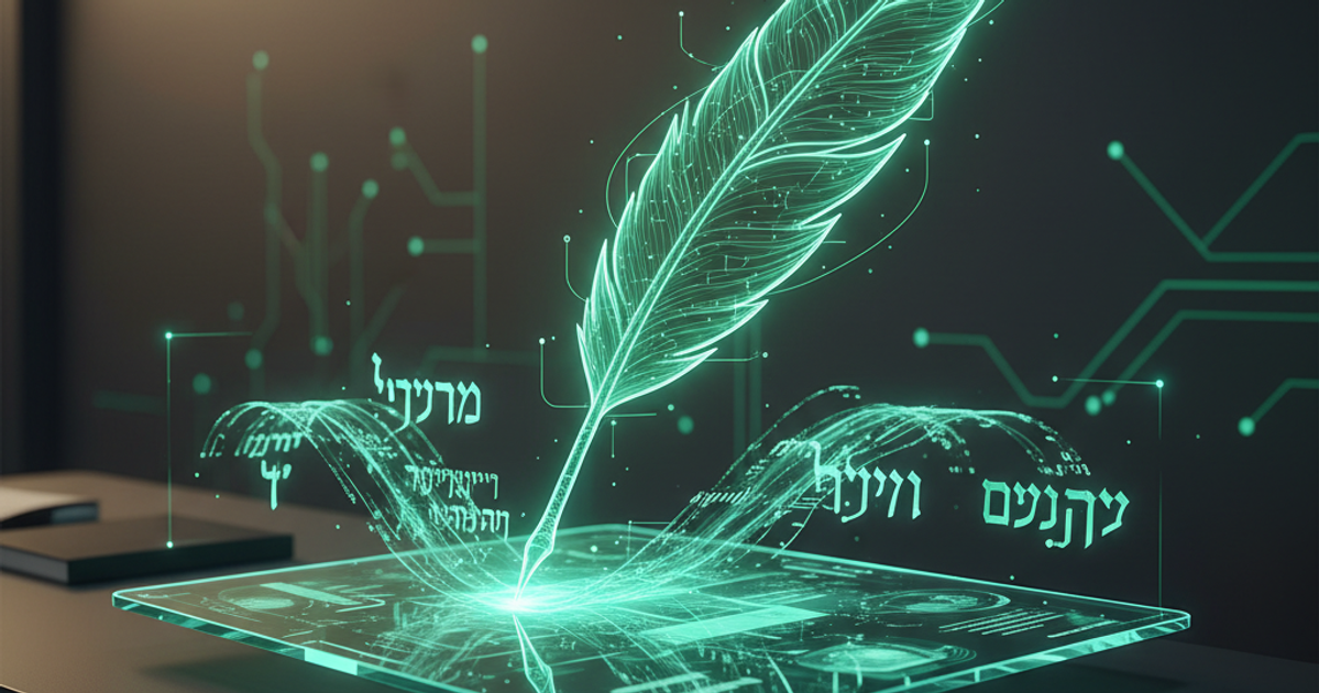 הכלי הזה קורא את המסמכים שלך ומתחיל לכתוב בדיוק בסגנון שלך