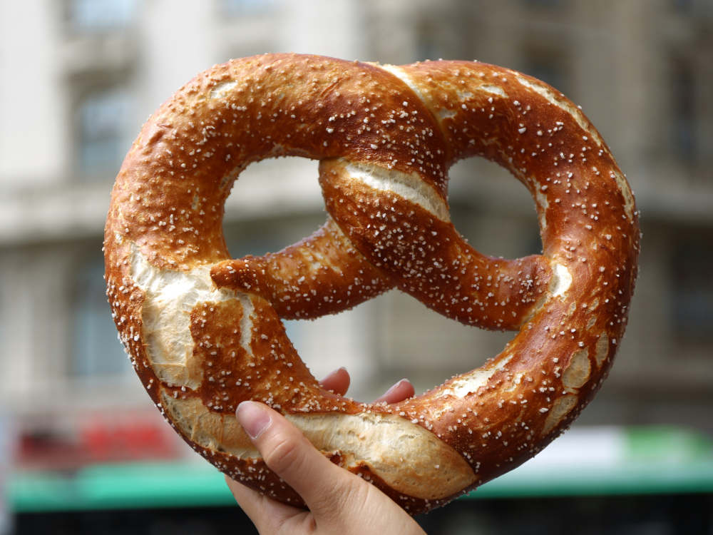 photo of a massive pretzel