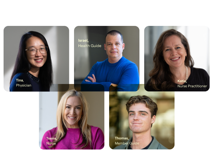 headshots of different care team members 