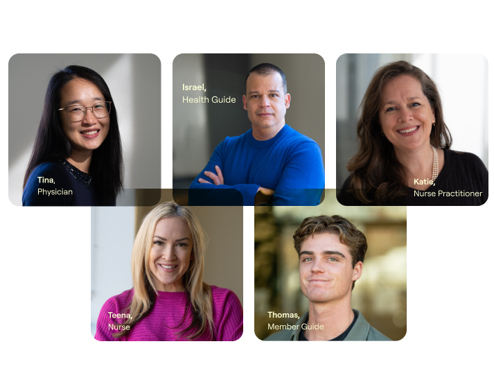 headshots of different care team members