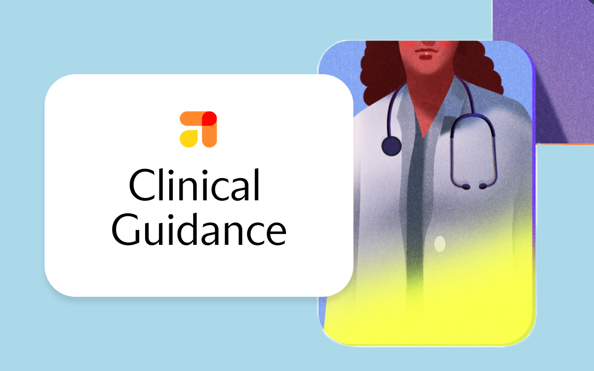 firefly logo and "Clinical Guidance" written out, along with an illustration of a doctor