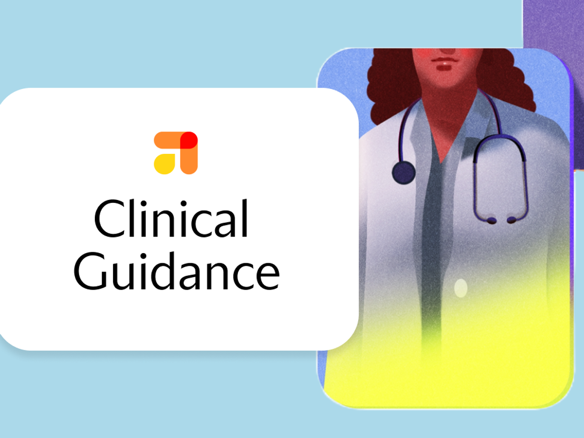 firefly logo and "Clinical Guidance" written out, along with an illustration of a doctor
